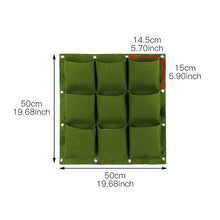 Load image into Gallery viewer, 4/7/9/18/25/36/49/72 Pockets Wall Hanging Planting Bags Green Plant Grow Planter Vertical Garden Living Bag Garden Supplies Bags