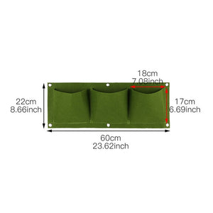 Wall Hanging Planting Bags 4/9/18/49/72 Pockets Green Grow Bag Planter Vertical Garden Vegetable Living Garden Bag Home Supplies